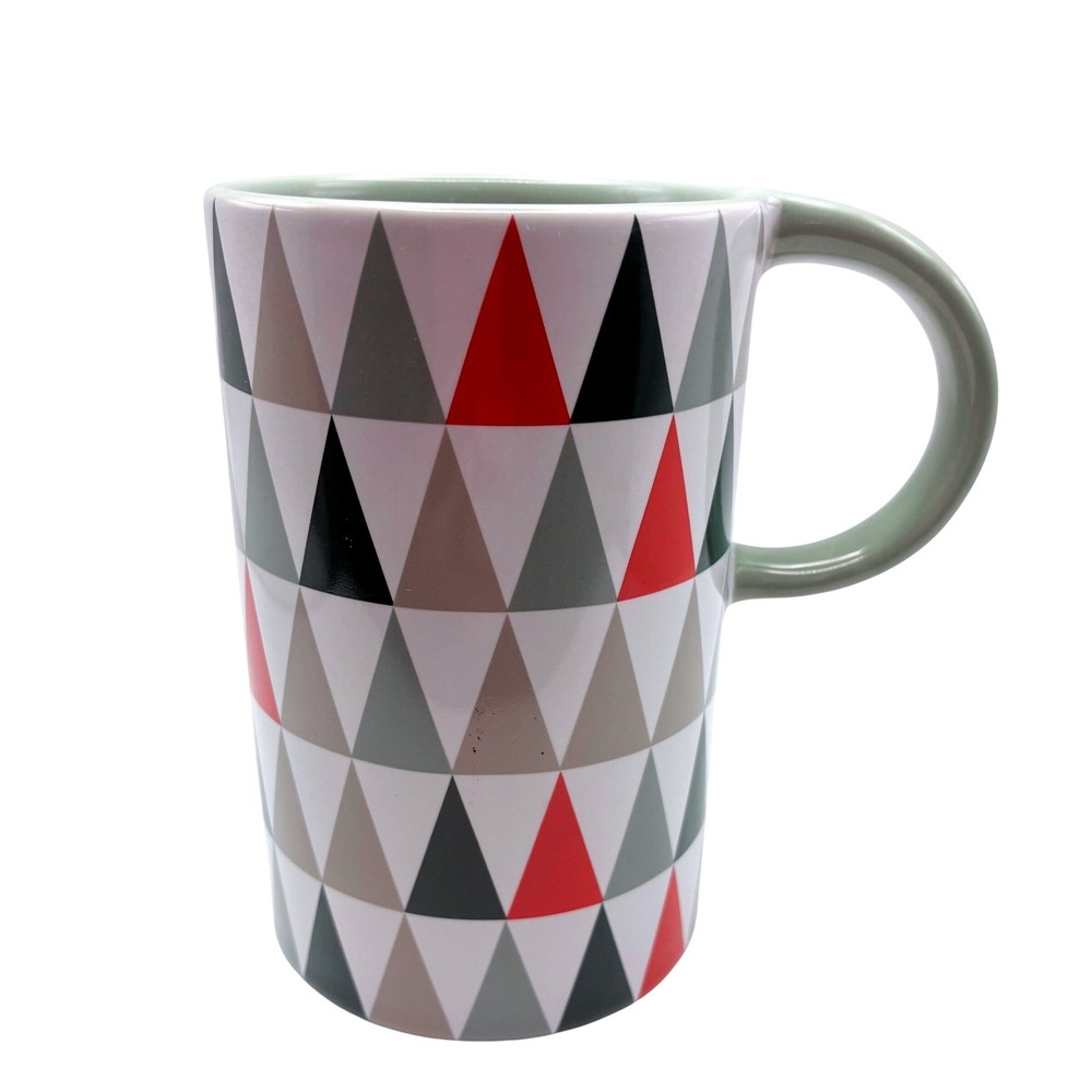 Starbucks Coffee Mug 12oz Multicolor Geometric Triangle 2017 Holiday Collection